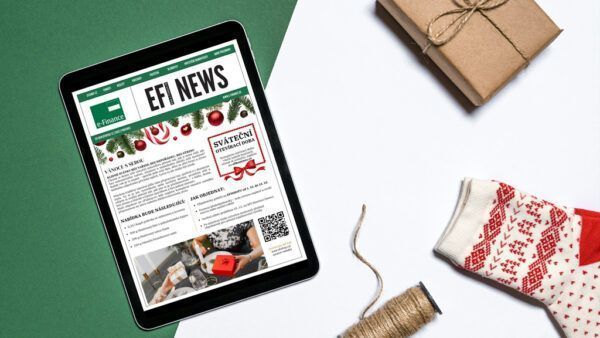 Prosincové EFI NEWS 2025: Vánoce s sebou, vaječňák, tipy na dárky i investice
